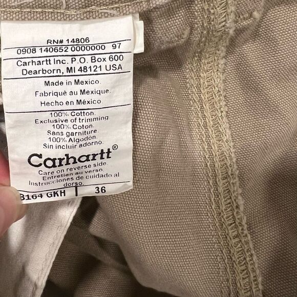 CARHARTT Men’s Cargo Shorts Size 36 - Picture 6 of 6